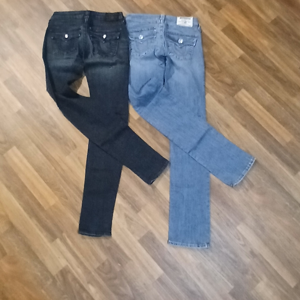 True Religion Black and Blue  Jeans S, 24